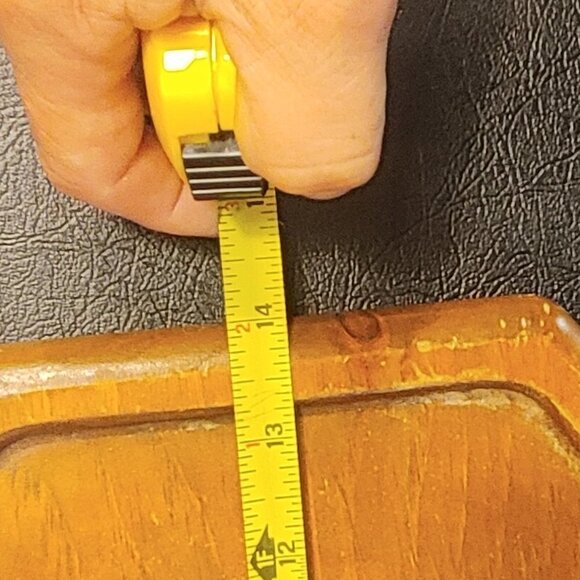 Vintage Teakwood Charcuterie Cheese Board with Glass Cloche - Picture 6 of 7